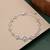 925 silver sparkling infinity bracelet for women