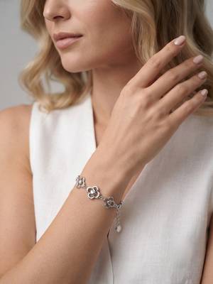 925 silver sparkling infinity bracelet for women 2