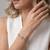 925 silver sparkling infinity bracelet for women