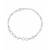 925 silver crystal heart pendant bracelet for women