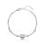 925 silver triple crystal heart bracelet for women