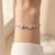 925 silver double heart & crystal link bracelet for women