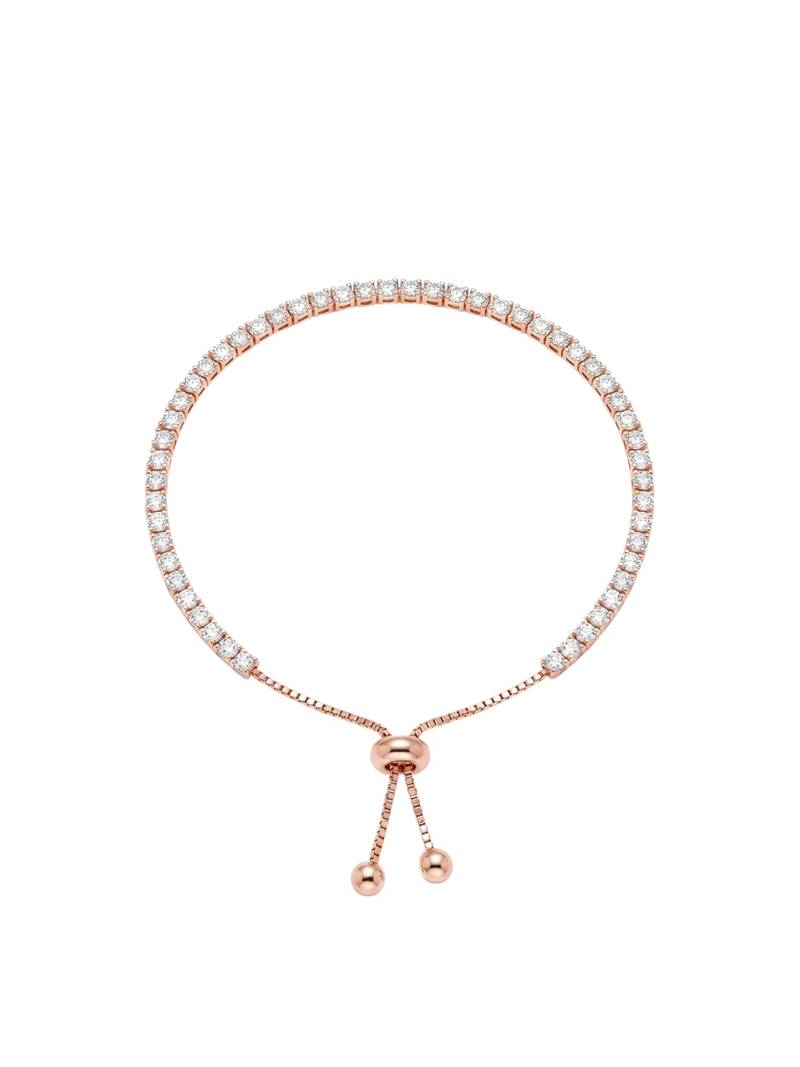 925 silver rose gold crystal tennis bracelet for women