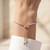 925 silver rose gold crystal tennis bracelet for women