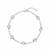 925 silver open heart link bracelet for women