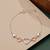 925 silver heart silver rose gold link bracelet for women