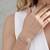 925 silver heart silver rose gold link bracelet for women