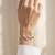 925 silver heart silver rose gold link bracelet for women