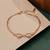 925 silver double heart crystal bracelet for women