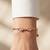 925 silver double heart crystal bracelet for women