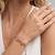 925 silver double heart crystal bracelet for women