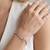 925 silver butterfly crystal bracelet for women
