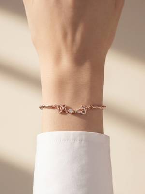 925 silver butterfly crystal bracelet for women 3