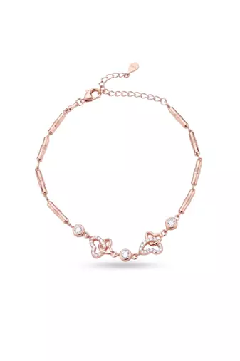 925 silver butterfly crystal bracelet for women
