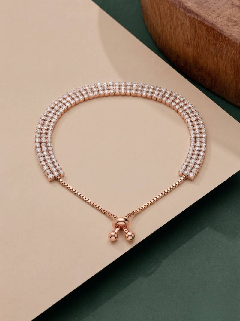 925 silver roselle radiance bracelet for women