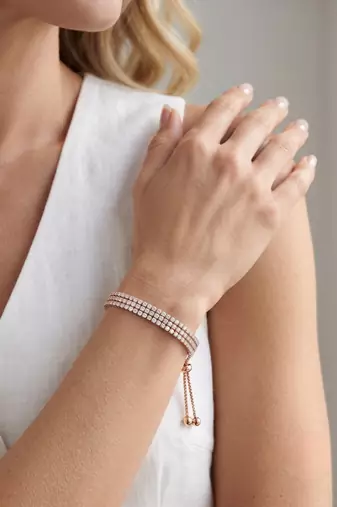 925 silver roselle radiance bracelet for women