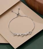 925 silver elowen heartline bracelet for women