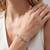 925 silver elowen heartline bracelet for women