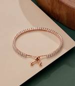 925 silver aurevia crystal row bracelet for women