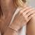 925 silver aurevia crystal row bracelet for women