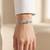 925 silver aquelle twinheart bracelet for women