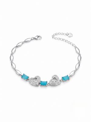 925 silver aquelle twinheart bracelet for women 4