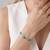 925 silver celestine aqua knot bracelet for women