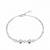 925 silver elara pink heart charm bracelet for women