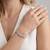 925 silver azure heart harmony bracelet for women