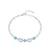 925 silver azure heart harmony bracelet for women