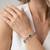 925 silver emerald celestine halo bracelet for women