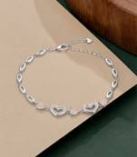 925 silver rosalie heart whisper bracelet for women