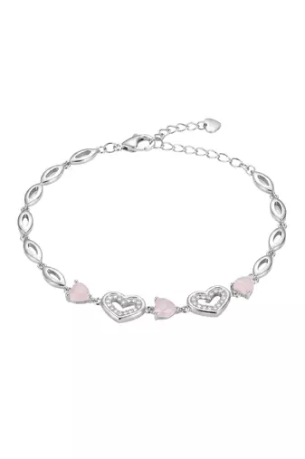 925 silver rosalie heart whisper bracelet for women