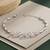 925 silver roselle heart blossom bracelet for women
