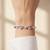 925 silver roselle heart blossom bracelet for women
