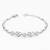 925 silver roselle heart blossom bracelet for women