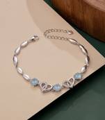 925 silver azure heartbeam bracelet for women