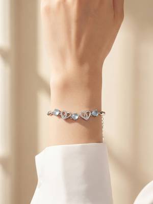925 silver azure heartbeam bracelet for women 3