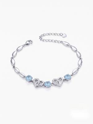 925 silver azure heartbeam bracelet for women 4