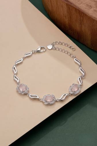 925 silver blushvine crystal bracelet for women