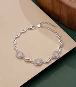 925 silver blushvine crystal bracelet for women