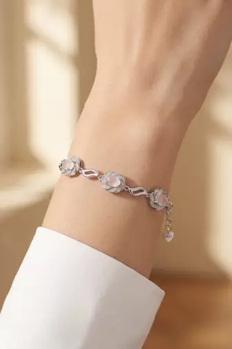 925 silver blushvine crystal bracelet for women