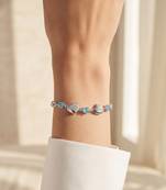 925 silver aquelle infinity heart bracelet for women