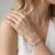 925 silver aquelle infinity heart bracelet for women