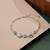 925 silver aquelle infinity heart bracelet for women