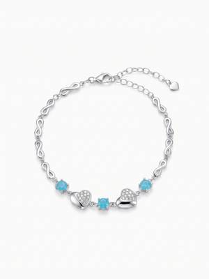 925 silver aquelle infinity heart bracelet for women 4