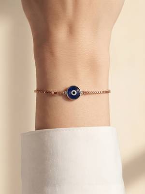 925 silver midnight halo evil eye bracelet for women 1