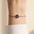 925 silver midnight halo evil eye bracelet for women