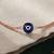 925 silver midnight halo evil eye bracelet for women