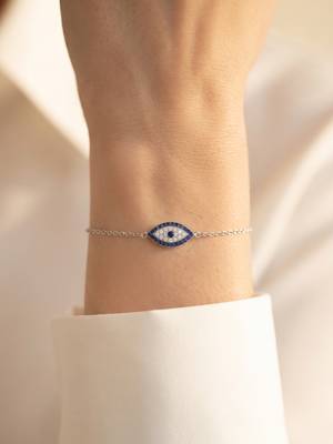 925 silver sapphire gaze bracelet for women 1